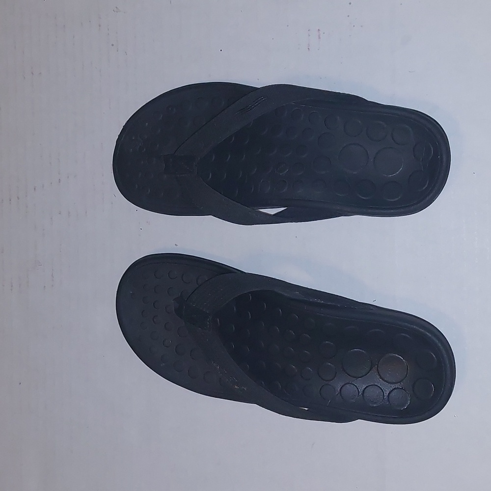 Vionic Wave Orthotic Unisex Black Sandals Size 7 Men/8 Woman
